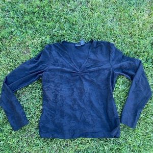 Vintage90’s Textured Artsy Face Xhileration Top Size large